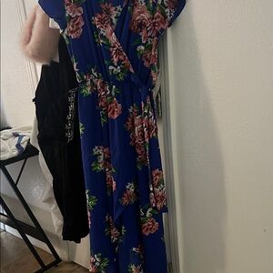 Floral Maxi Dress in Blue by [Brand]